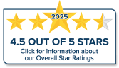 2025 4.5 Out of 5 stars click for information about our overall star ratings